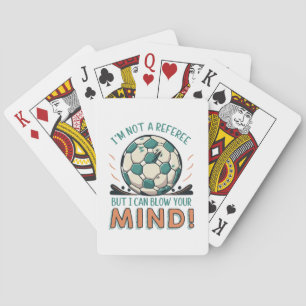 Lustiges Fußballdesign Spielkarten