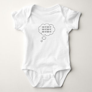 Lustiges Füttere mich Baby Design Strampler