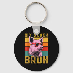Lustiges G 67 6 7 Sechs Sieben Meme Tier Retro Des Schlüsselanhänger