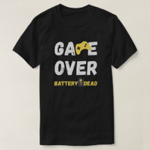 Lustiges Game Over Batterie Leer Kunst