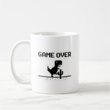 Lustiges Game Over Pixel Dinosaur Kein Internet 