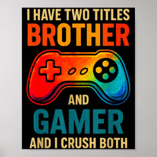Lustiges Gamer Grafik T-Shirt für Jungen Teenager Poster