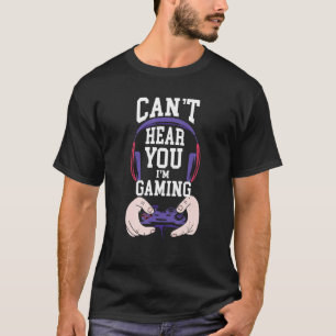 Lustiges Gamer-Headset Kann Dich Nicht Hören Ich S T-Shirt