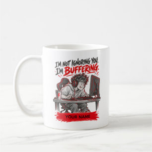 Lustiges Gamer-Personalisiertes Gaming-Geschenk Kaffeetasse