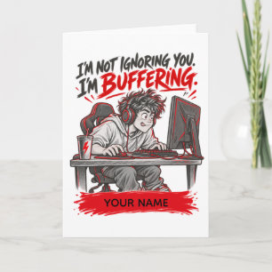 Lustiges Gamer-Personalisiertes Gaming-Geschenk Karte
