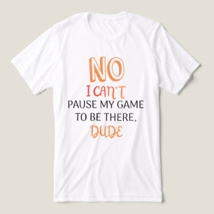 Lustiges Gamer-Zitat Kann mein Spiel nicht pausier Tri-Blend Shirt