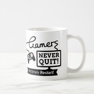 Lustiges Gamers-nie beendigtes Zitat für eifrige Tasse