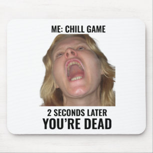 Lustiges Gaming-Meme-Mauspad Schreiendes Gesicht Mousepad