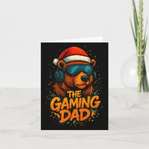 Lustiges Gaming-Vater-Weihnachts-Outfit Gamer-Gesc Karte