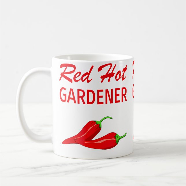 Lustiges Gartenshirt Geschenk Heiß Kaffeetasse (Links)