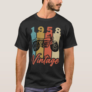 Lustiges Geburtsjahr 1958 Vintage Retro Motorrad G T-Shirt