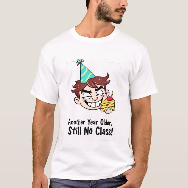 Lustiges Geburtstags-T-Shirt T-Shirt (Vorderseite)