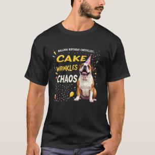 Lustiges Geburtstagsgeschenk English Bulldog Hund T-Shirt