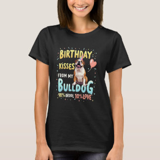 Lustiges Geburtstagsgeschenk English Bulldogge Hun T-Shirt