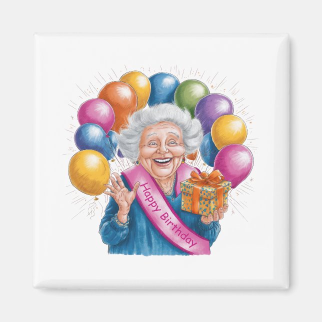Lustiges Geburtstagsgeschenk für Nana Magnet (Vorne)