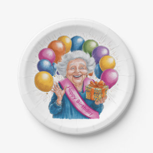 Lustiges Geburtstagsgeschenk für Nana Pappteller