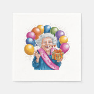 Lustiges Geburtstagsgeschenk für Nana Serviette