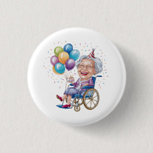 Lustiges Geburtstagsgeschenk für Oma für ältere Ta Button
