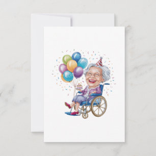 Lustiges Geburtstagsgeschenk für Oma für ältere Ta Dankeskarte