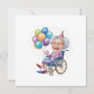 Lustiges Geburtstagsgeschenk für Oma für ältere Ta Einladung