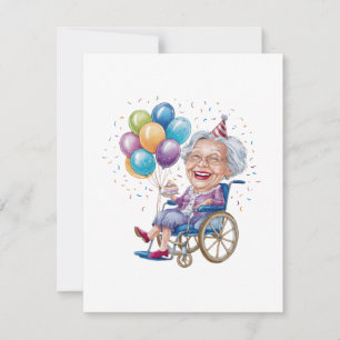 Lustiges Geburtstagsgeschenk für Oma für ältere Ta Einladung