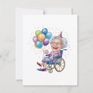 Lustiges Geburtstagsgeschenk für Oma für ältere Ta Einladung
