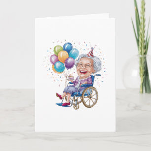 Lustiges Geburtstagsgeschenk für Oma für ältere Ta Karte