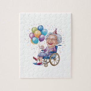 Lustiges Geburtstagsgeschenk für Oma für ältere Ta Puzzle