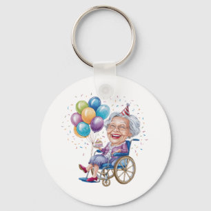 Lustiges Geburtstagsgeschenk für Oma für ältere Ta Schlüsselanhänger