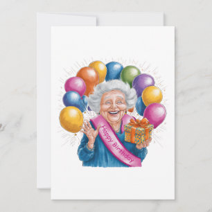 Lustiges Geburtstagsgeschenk für Oma Karte