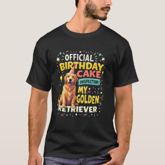 Lustiges Geburtstagsgeschenk Golden Retriever Hund T-Shirt