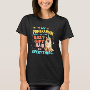 Lustiges Geburtstagsgeschenk Pomeranian Spitz Hund T-Shirt