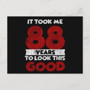 Lustiges Geburtstagsgeschenk zum 88. Geburtstag Vi Postkarte