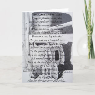 Lustiges Gedicht für Karte