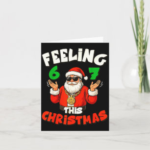 Lustiges Gefühl 6-7 Dieses Weihnachten Santa 67 Se Karte
