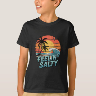 Lustiges Gefühl Salzig Strand Sommerurlaub Vintage T-Shirt
