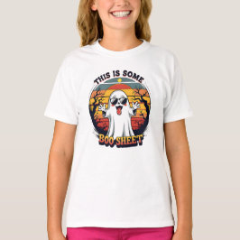 Lustiges Geist „Boo Sheet“ Halloween T-Shirt