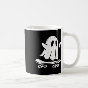 Lustiges Geist Skateboarding Faules Halloween-Kost Kaffeetasse