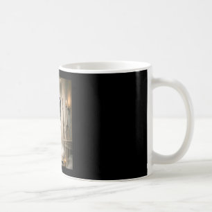 Lustiges Geisterherz Hände gruseliges Gesicht Horr Kaffeetasse