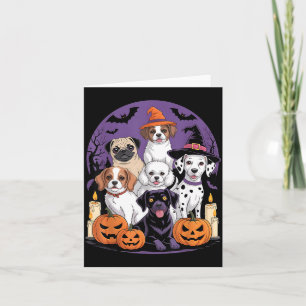 Lustiges Geisterhund Halloween-Shirt Halloween Hun Karte