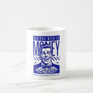 Lustiges Geld Motivations-Kaffeetasse - Büro-Hekti Kaffeetasse
