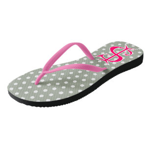 Lustiges Geld Rosa Dollarzeichen Punktdruck Flip F Flops