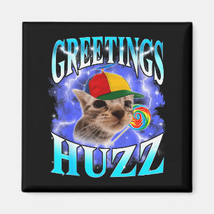 Lustiges Gen Z Gen Alpha Slang-Katzen-Meme-Grüße H Magnet