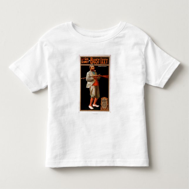 Lustiges Geo. Sidney als beschäftigtes Izzy Kleinkind T-shirt (Vorderseite)