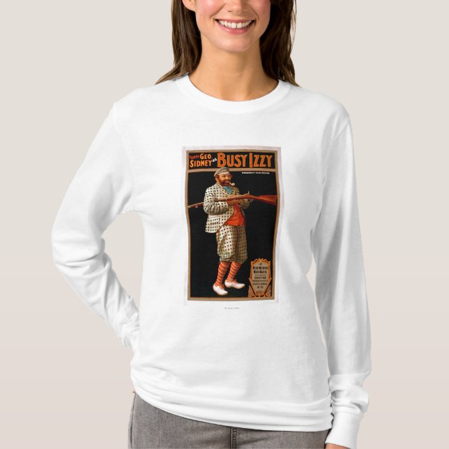 Lustiges Geo. Sidney als beschäftigtes Izzy T-Shirt (Vorderseite)