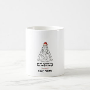 Lustiges Geographie-Geschenk Nordpol Tasse