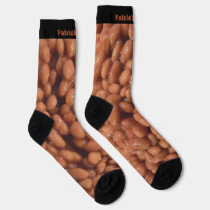 Lustiges Geschenk Bohnen mit individuellem Namen M Socken