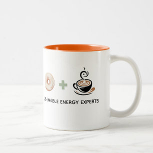Lustiges Geschenk Experte für erneuerbare Energie Zweifarbige Tasse