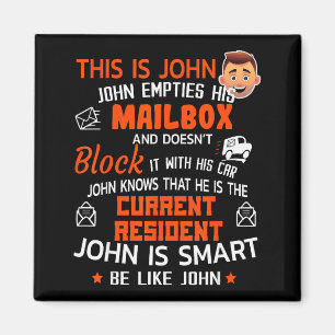 Lustiges Geschenk für Briefträger für männlichen B Magnet