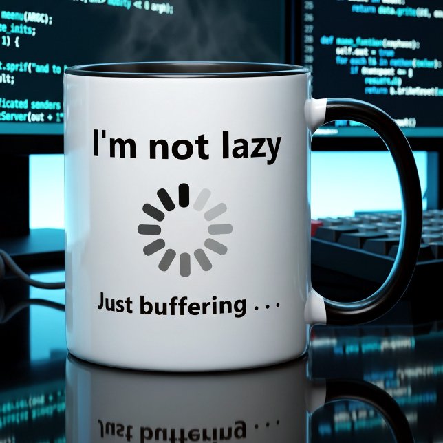 Lustiges Geschenk für Coder | Anpassbarer Lade-Spr Kaffeetasse (Von Creator hochgeladen)